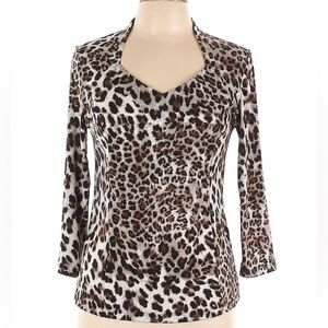 Carmen Marc Valvo 3/4 sleeve Top (LARGE)